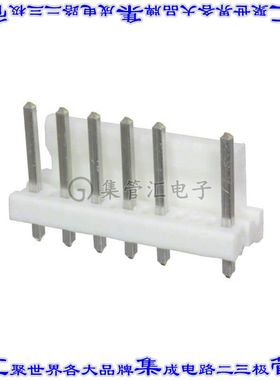 643464-2 针座连接器7POS接头3.96mm公形插针通孔直针锡