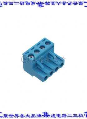 TBP01P1-508-04BE 端子块连接器4POS插头母插口5.08mm蓝色自由悬