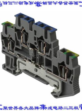 3036327 端子块连接器4POS馈通式5.2mm灰色12-28AWG