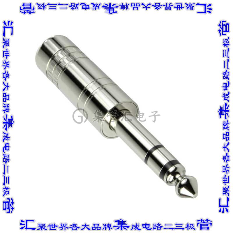 SP-6330B 接插件连接器AUDIO PLUG, 6.3 MM, STRAIGHT, 3
