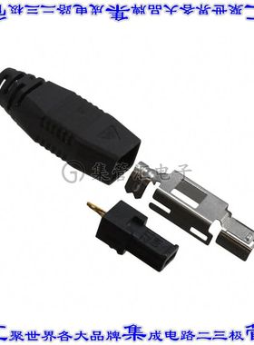 MQ172-3SA-CV(30) 矩形连接器3POS插头公引脚黑色焊接镀金自由悬