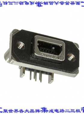 MUSBE151M0 连接器USB-miniAB插座5POS USB 2.0通孔直角