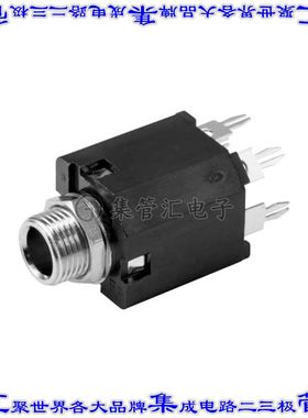 SJ-63083D 接插件连接器AUDIO JACK, 6.35 MM, VERTICAL, 3