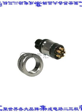 858-008-20TRLS4 圆形连接器8POS插头母插口焊杯镀金自由悬挂