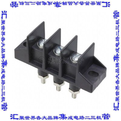 A400303 端子块连接器3电路隔板接线座14.27mm螺钉带紧固板