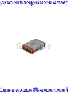 DT06-12SA-CE13 矩形连接器外壳12POS插头2排母形插口灰色自由悬