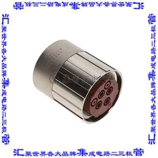 MC1CJN0600 圆形连接器6(2+4电源)插头外壳用于母插口银色自由悬