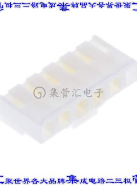 2-1744036-6 矩形连接器外壳6POS插座5.08mm母形插口天然色自由悬
