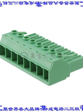 1777781 端子块连接器8POS插头母插口7.62mm绿色自由悬挂