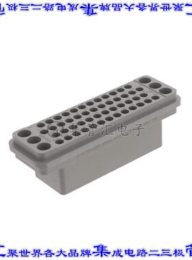 GMCT50F000000/AA 矩形连接器外壳50POS插座4排3.81mm母形插口灰