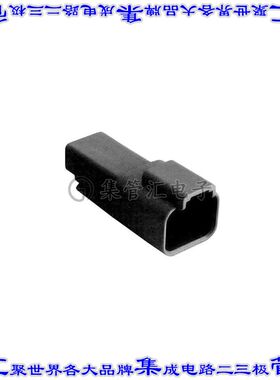 PX0106P02BK 矩形连接器外壳2POS插座公形引脚黑色自由悬挂