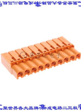 1610570000 端子块连接器10POS母插口插头体座5.08mm橙色自由悬挂