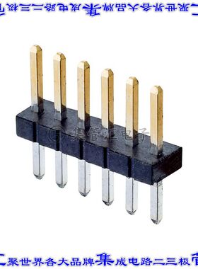 M50-3530642 针座连接器6POS接头1.27mm公形插针通孔直针镀金