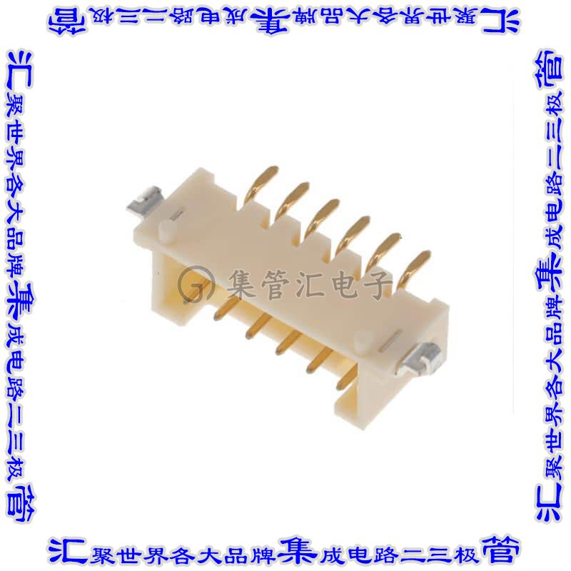 DF3E-6P-2H(54) 针座连接器6POS接头2mm公形插针表贴SMD镀金