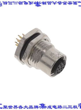 ALBKF12-RPBR12-S0 圆形连接器12POS插头母插口焊接面板安装通孔