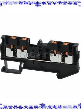 3214424 端子块连接器4POS馈通式5.2mm黑色12-26AWG