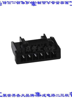 DF51K-6S-2C(800) 矩形连接器外壳6POS插座2mm母形插口黑色自由悬