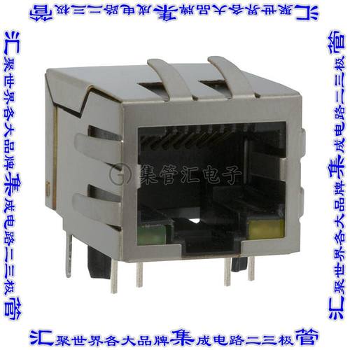 J00-0065NL 接插件连接器CONN JACK 1PORT 100 BASE-TX PCB