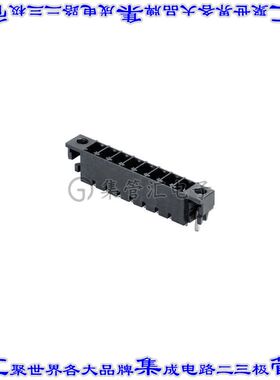 1864090000 端子块连接器4POS接头公引脚带罩3.81mm黑色垂直通孔