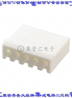 647401-5 矩形连接器外壳5POS插座3.96mm母形插口天然色自由悬挂