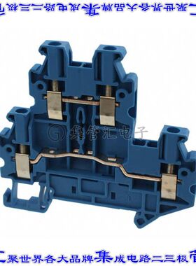 3044649 端子块连接器4POS馈通式2排5.2mm蓝色12-26AWG