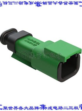 ATM04-2P-SR01GN 矩形连接器外壳2POS插座公形引脚绿色自由悬挂