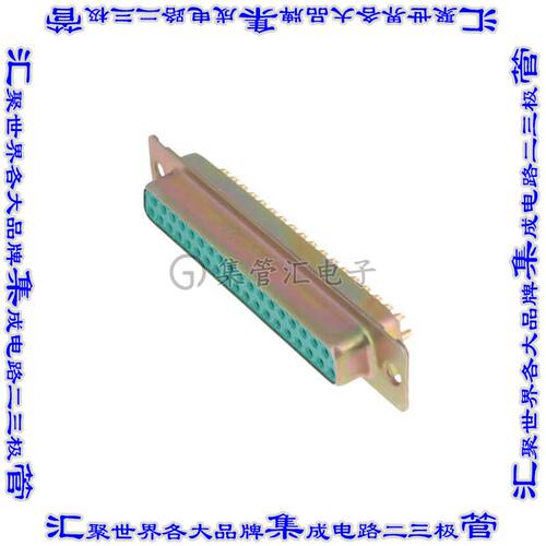 DCM37S032N 连接器37POS插座母插口2排D-Sub自由悬挂