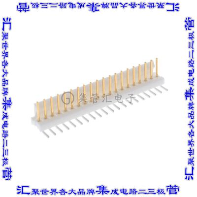 5-641216-0 针座连接器20POS接头2.54mm公形插针通孔直角镀金