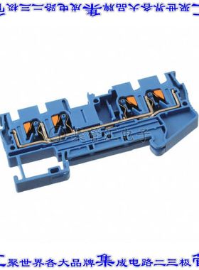 3211802 端子块连接器4POS馈通式6.2mm蓝色10-24AWG