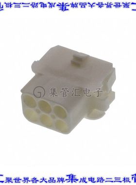 926682-3 矩形连接器外壳6POS插座2排6.35mm母形插口天然色面板安