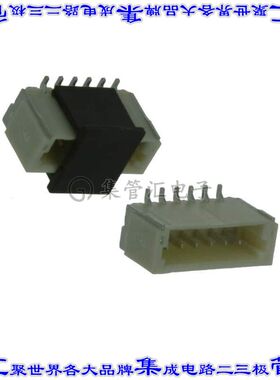 1734595-6 针座连接器6POS接头1mm公形插针表贴SMD锡