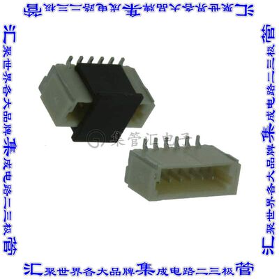 1734595-6 针座连接器6POS接头1mm公形插针表贴SMD锡