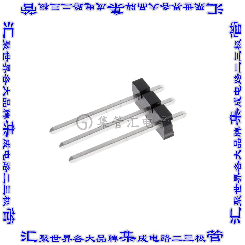 HPM-03-04-T-S 针座连接器3POS接头5.08mm公形插针通孔直针锡