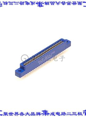 EBC25DREH 卡边缘连接器50POS母头2排2.54mm蓝色镀金