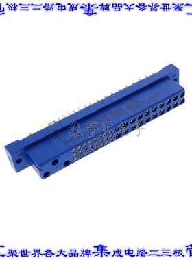 PCIH47F300A1 背板连接器47POS插座母插口通孔蓝色