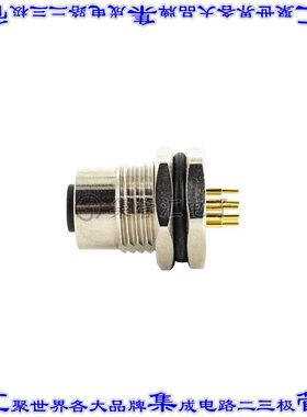 216A-08FSF 圆形连接器8POS插座母插口焊接镀金面板安装通孔