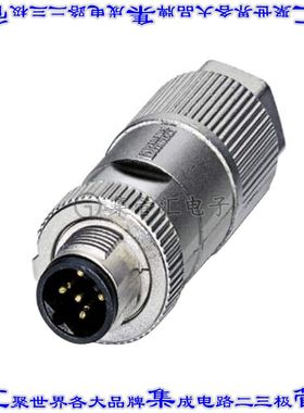 1413993 圆形连接器4POS插头公引脚IDC镀金自由悬挂