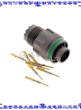 FGU.1M.308.XLCM 圆形连接器8POS插头公引脚压接镀金自由悬挂