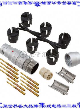 JBXFD2G10MCSDSR 圆形连接器10POS插头公引脚压接镀金自由悬挂