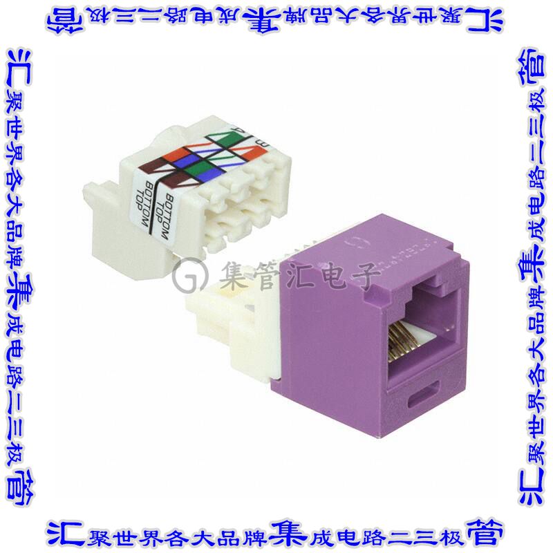 CJ688TPVL 接插件连接器MINI-COM MODULE, CAT 6, UTP, 8 P