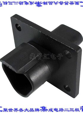 DT04-3P-CL06 矩形连接器外壳3POS插座2排1mm公形引脚黑色自由悬