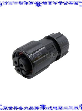 23003211-02 圆形连接器3POS插头母插口焊杯镀金自由悬挂