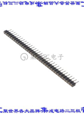 801-91-034-10-002000 针座连接器34POS插座2.54mm母形插口通孔直
