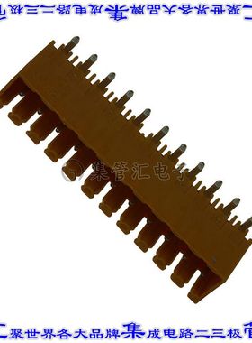 1605160000 端子块连接器11POS接头公引脚带罩3.5mm橙色90DEG通孔