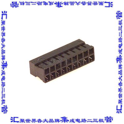511101851 0511101851矩形连接器外壳18POS插座2排2mm母形插口黑