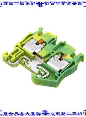 3248130 端子块连接器2POS接地地面5.2mm绿色黄色12-26AWG