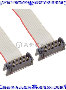 490107671012S 连接器10POS带状缆线2排1.27mm通孔IDC28AWG黑色