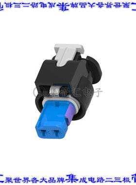 3-1718643-1 矩形连接器外壳2POS插座4mm母形插口蓝色自由悬挂
