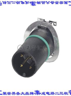 1412010 圆形连接器4POS插头公引脚焊接镀金表面贴装