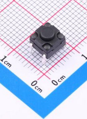 TS-6650FSH 6*6*5mm 防水防胶插脚轻触开关 黑色 4脚 弹力250gf